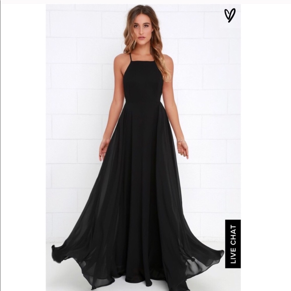 Lulus black maxi/gown